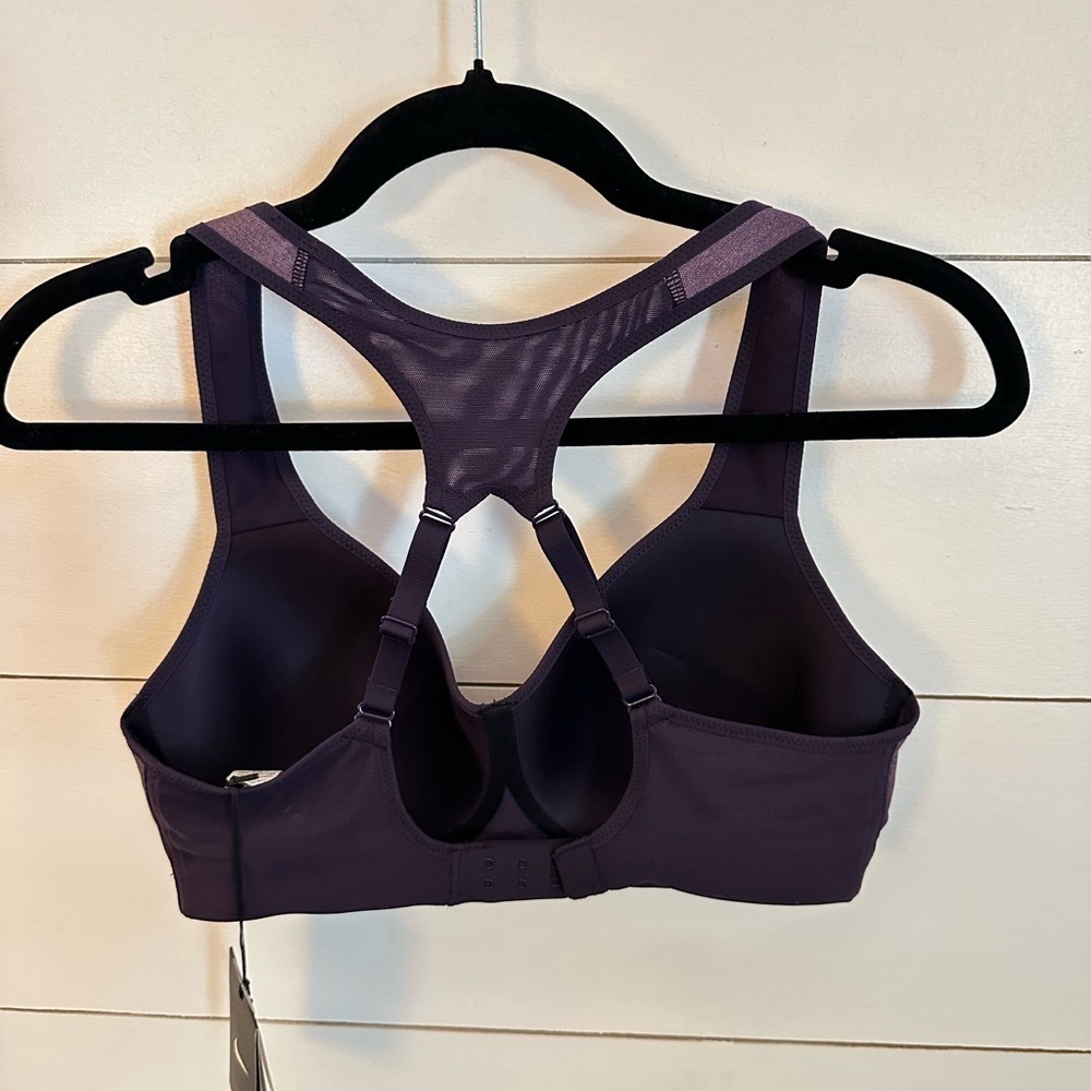 NIKE Pro rival high support purple racerback athletic running yoga bra NWT 32 D - Picture 3 of 12